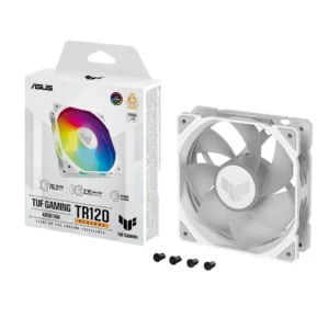Asus Asus TUF Gaming TR120 ARGB Case Fan με Σύνδεση 4-Pin PWM Λευκό