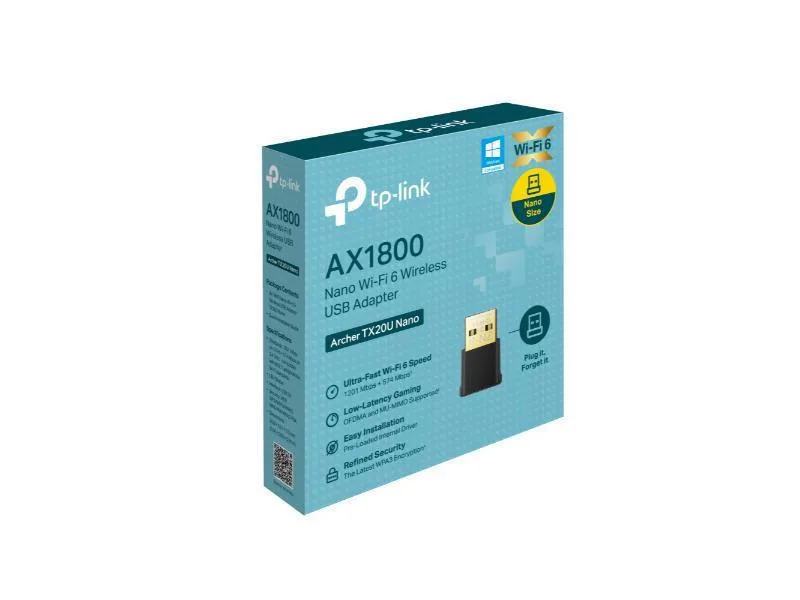 TP-LINK Archer Tx20u Nano v1 Ασύρματος USB Αντάπτορας Δικτύου