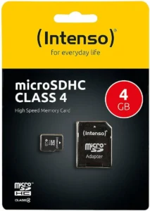 Intenso microSDHC 4GB Class 4 with Adapter