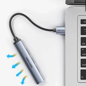 Vention USB 3.0 Hub 4 Θυρών USB-A Γκρι