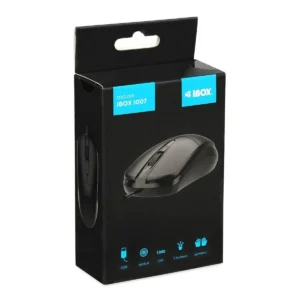 iBox i010 Ενσύρματο Ποντίκι Μαύρο