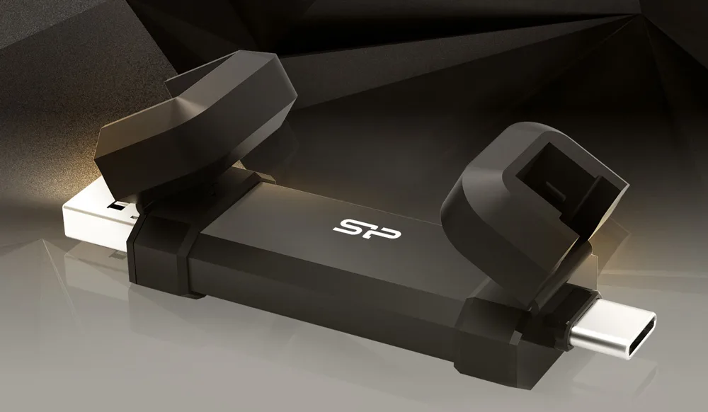 Silicon Power DS72 250GB USB-A USB-C Black