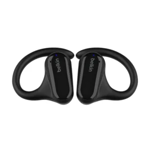 Belkin SoundForm ClearFit Open Ear Bluetooth Handsfree Ακουστικά με Αντοχή στον Ιδρώτα και Θήκη Φόρτισης Μαύρα