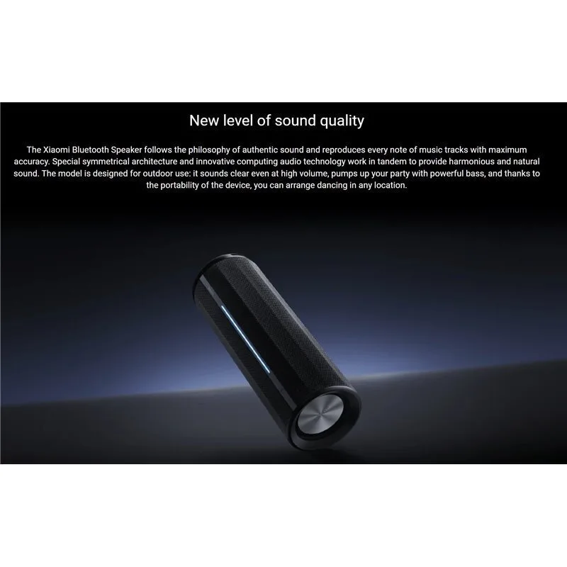 Xiaomi Speaker QBH4275GL Αδιάβροχο Ηχείο Bluetooth 40W Μαύρο