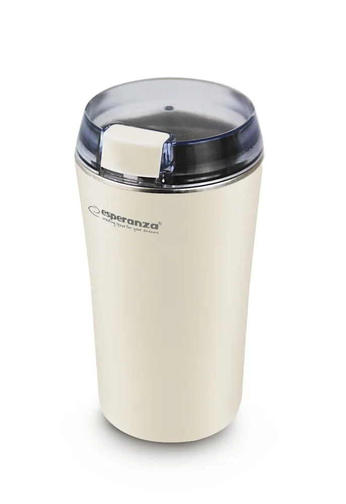 Esperanza EKC008W Ηλεκτρικός Μύλος Καφέ 160W με Χωρητικότητα 70gr Μπεζ