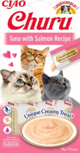 Inaba Churu Bites Λιχουδιές Σνακ Γάτας Tuna & Salmon 4x14gr