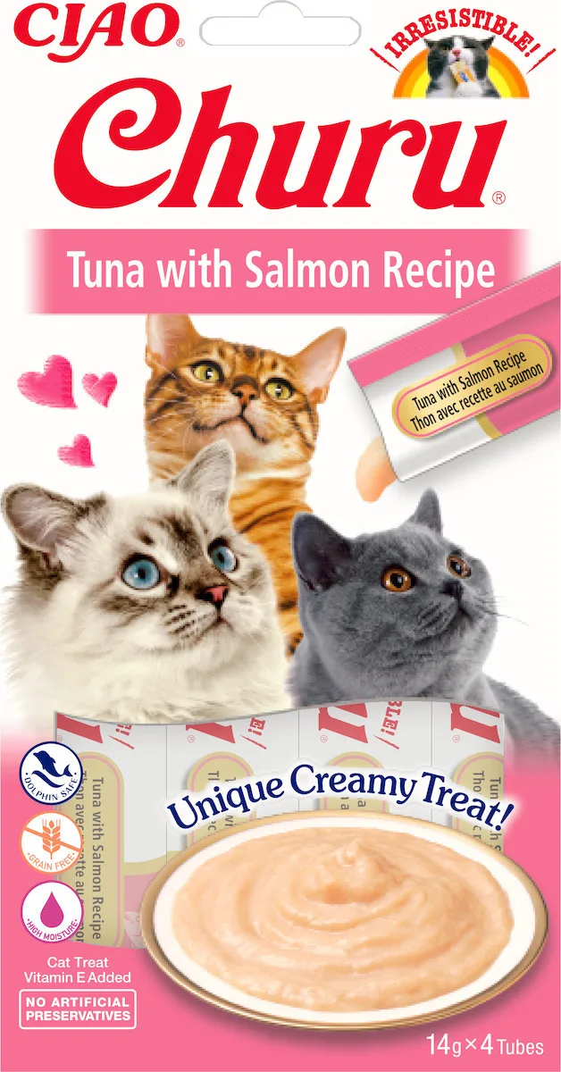 Inaba Churu Bites Λιχουδιές Σνακ Γάτας Tuna & Salmon 4x14gr
