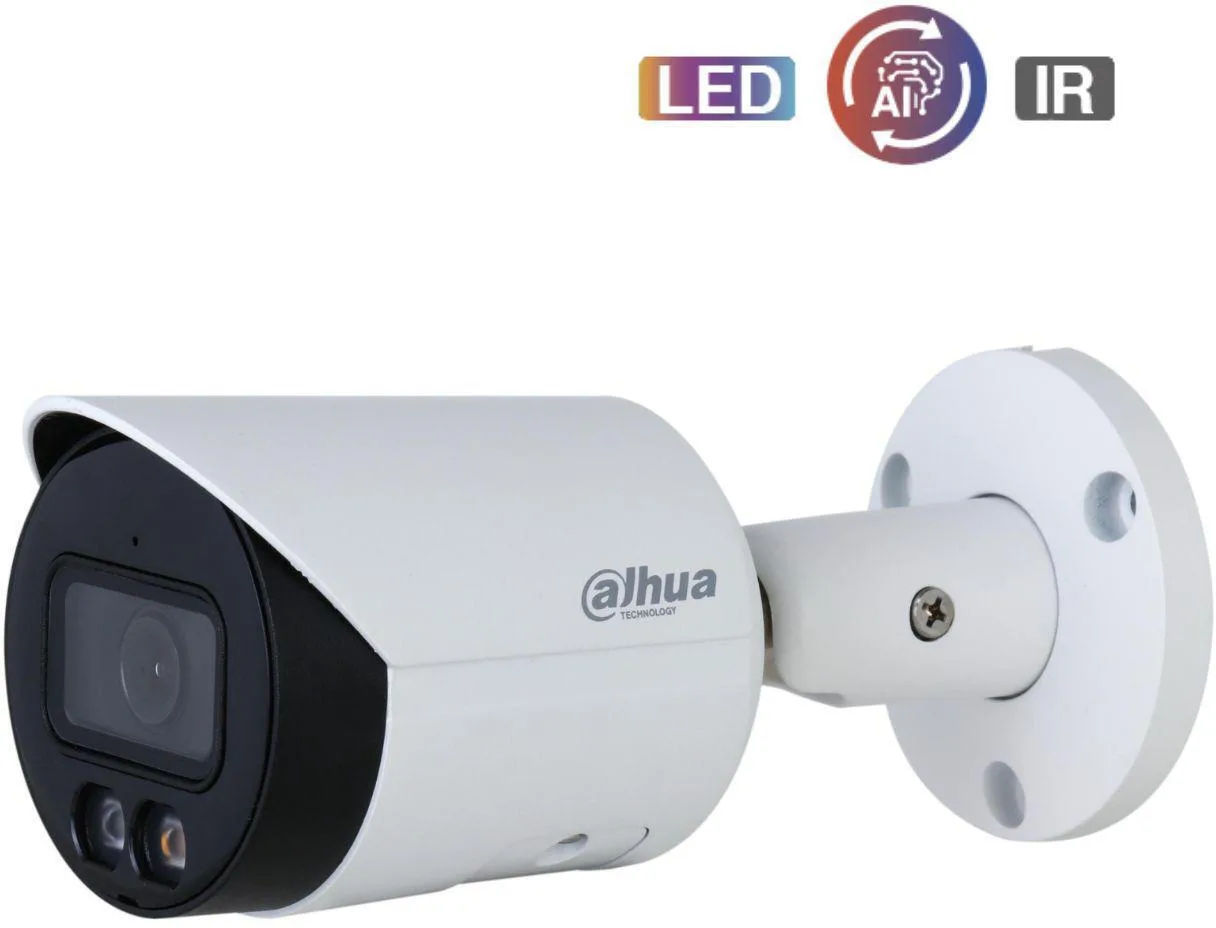 Dahua IPC-HFW2849S-S-IL-0280B IP Κάμερα Παρακολούθησης 4K Αδιάβροχη με Μικρόφωνο και Φακό 2.8mm