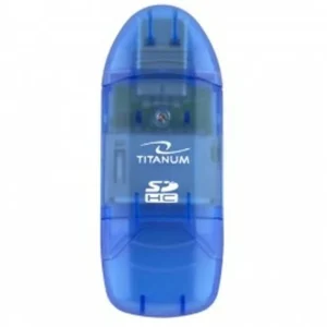 TITANUM TA101 Card Reader USB 2.0 για SD Μπλε