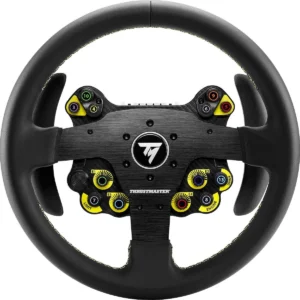 Thrustmaster Evo Racing 32R Leather, Κίτρινο Τιμόνι PC, PlayStation 4, PlayStation 5, Xbox, Xbox One