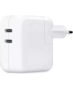 Apple Φορτιστής Χωρίς Καλώδιο με 2 Θύρες USB-C 35W Λευκός (MW2K3ZM/A)