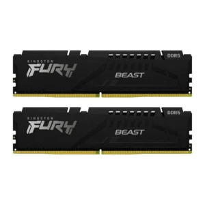 Kingston FURY Beast 16GB DDR5 RAM με 2 Modules (2x8GB) και Ταχύτητα 6000 για Desktop (KF560C30BBEK2-16)