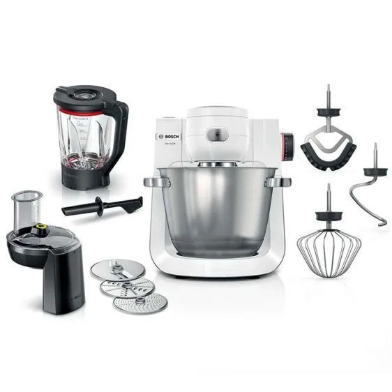 Bosch MUMS6EW22 Κουζινομηχανή 1600W με Ανοξείδωτο Κάδο 5.5lt