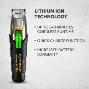 Wahl Professional Extreme Επαναφορτιζόμενη Κουρευτική Μηχανή Μαύρη 09893.0440