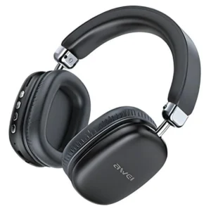 Awei AT7 Ασύρματα Bluetooth On Ear Ακουστικά με 20 ώρες Λειτουργίας Μαύρα