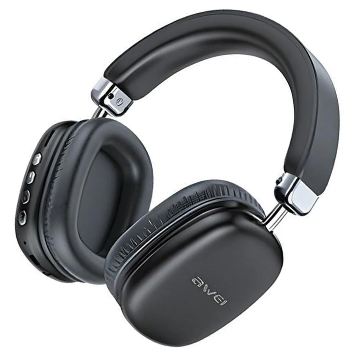 Awei AT7 Ασύρματα Bluetooth On Ear Ακουστικά με 20 ώρες Λειτουργίας Μαύρα