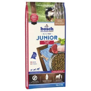 Bosch Petfood Concepts Junior 15kg Ξηρά Τροφή χωρίς Σιτηρά & Γλουτένη για Κουτάβια με Αρνί και Ρύζι