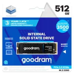 Goodram PX500 GEN.3 SSDPR-PX500-512-80-G3 μονάδα δίσκου στερεάς κατάστασης 512 GB M.2 PCI Express 3.0 NVMe 3D NAND