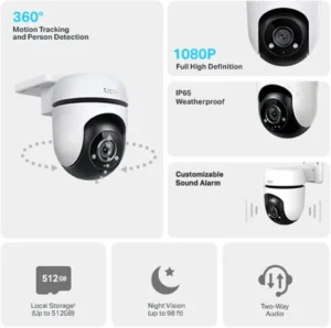 TP-Link Tapo C500 Θόλος Κάμερα ασφαλείας IP Υπαίθρια 1920 x 1080 εικονοστοιχεία Ανώτατο όριο