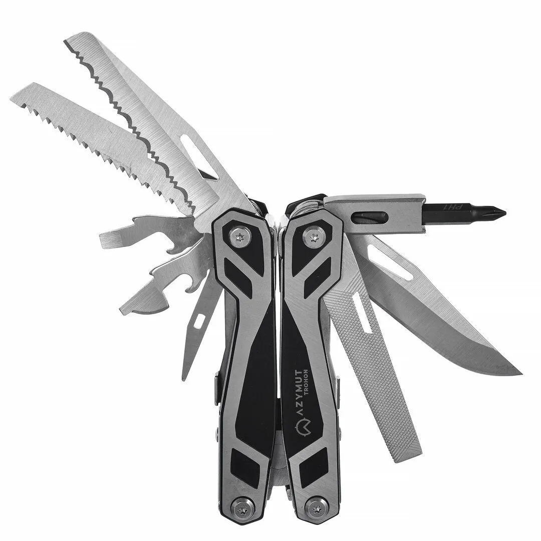 AZYMUT Πολυεργαλείο 12 tools + 8 bits Ασημί σε Θήκη H-P2010121