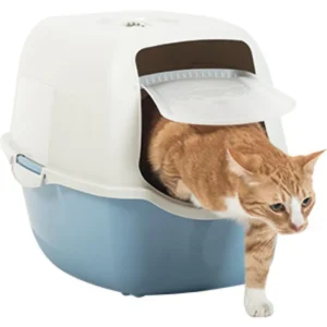 Rotho My Pet Bailey Τουαλέτα Γάτας Κλειστή Μπλε Μ56 x Π40 x Υ39cm