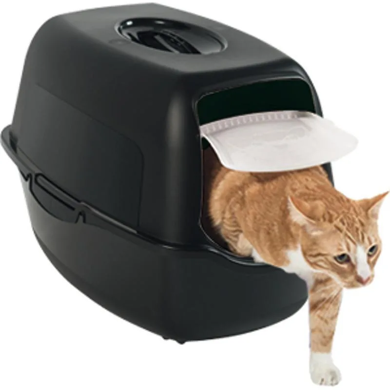 Rotho My Pet Bailey Τουαλέτα Γάτας Κλειστή Μαύρη Μ56 x Π40 x Υ39cm