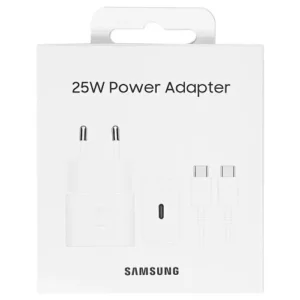Samsung EP-T2510X Φορτιστής με Θύρα USB-C και Καλώδιο USB-C - USB-C 25W Power Delivery Λευκός