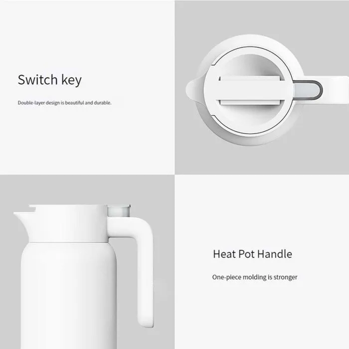 Xiaomi Μπουκάλι Θερμός Ανοξείδωτο 1.8lt Λευκό με Λαβή