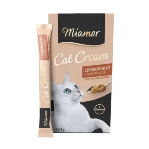 Miamor Cat Cream Υγρή Τροφή για Ενήλικες Γάτες σε Φακελάκι με Συκώτι 6x15gr