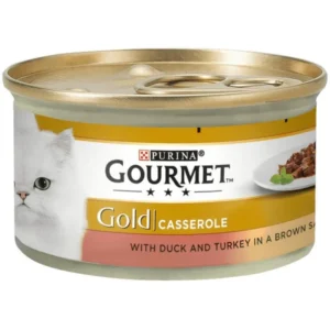 Purina Gourmet Gold Υγρή Τροφή για Ενήλικες Γάτες σε Κονσέρβα με Γαλοπούλα και Πάπια 85gr DLZPUIKMK0021