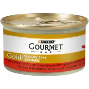 Purina Gourmet Gold Υγρή Τροφή για Ενήλικες Γάτες σε Κονσέρβα με Βοδινό και Λαχανικά 85gr 286872