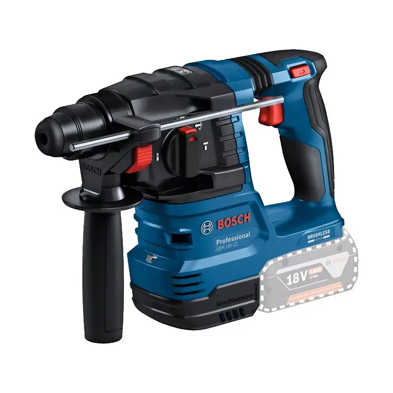 Bosch GBH 18V-22 Professional Κρουστικό Σκαπτικό Πιστολέτο Μπαταρίας 18V Solo με Υποδοχή SDS Plus 0611924001