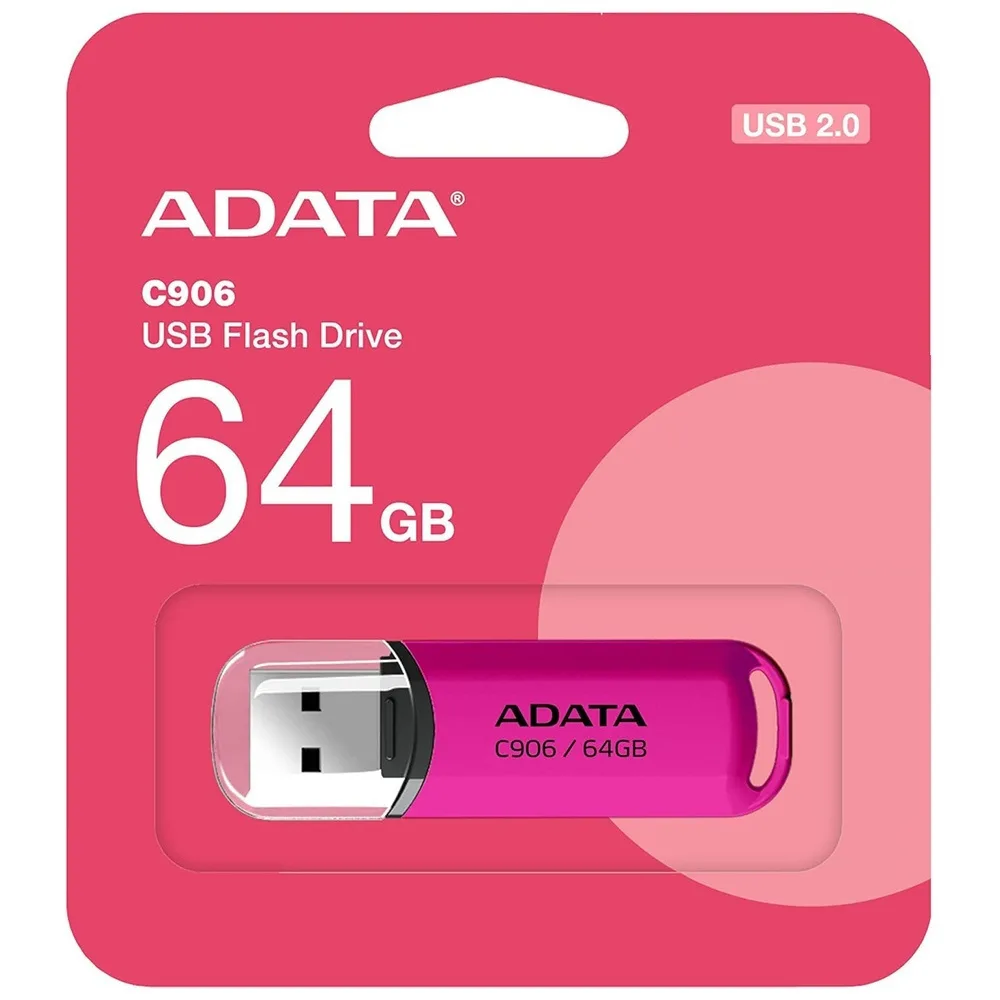 Adata C906 64GB USB 2.0 Stick Ροζ