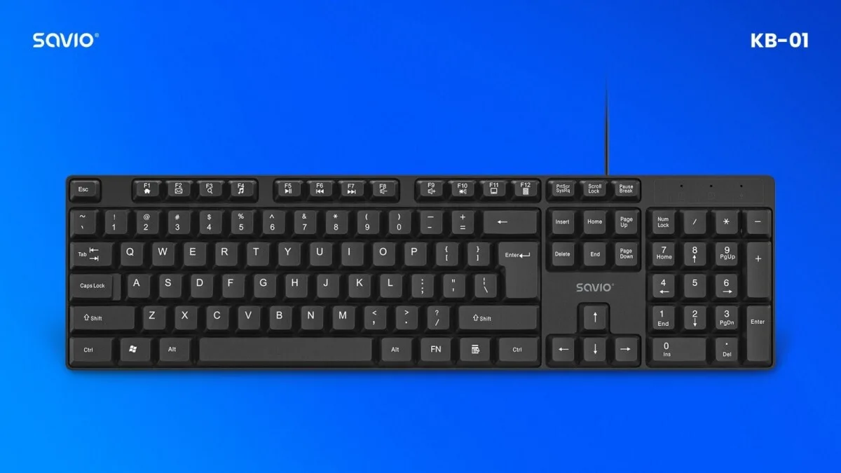 Savio KB-01 keyboard Home/Office USB QWERTY US English Black