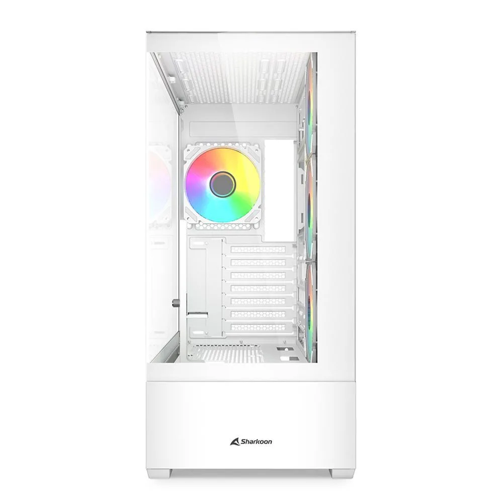 Sharkoon AK6 RGB Midi Tower Κουτί Υπολογιστή με Πλαϊνό Παράθυρο Μαύρο