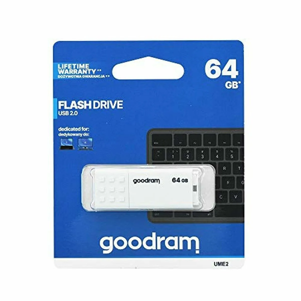 GoodRAM 64GB USB 3.0 Stick Λευκό