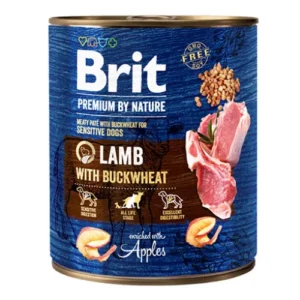 Brit Premium by Nature Υγρή Τροφή Σκύλων σε Κονσέρβα με Αρνί χωρίς Σιτηρά & Γλουτένη 400gr