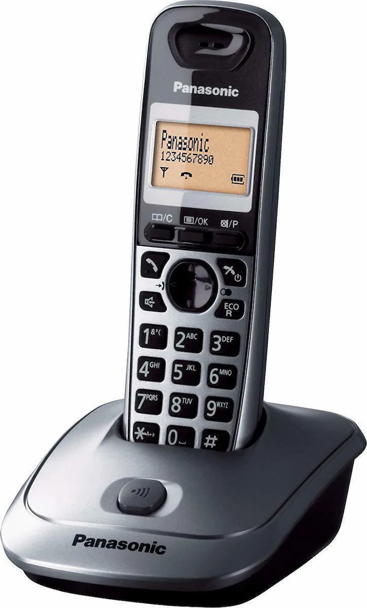 Panasonic KX-TG2511 Ασύρματο Τηλέφωνο Metallic Gray