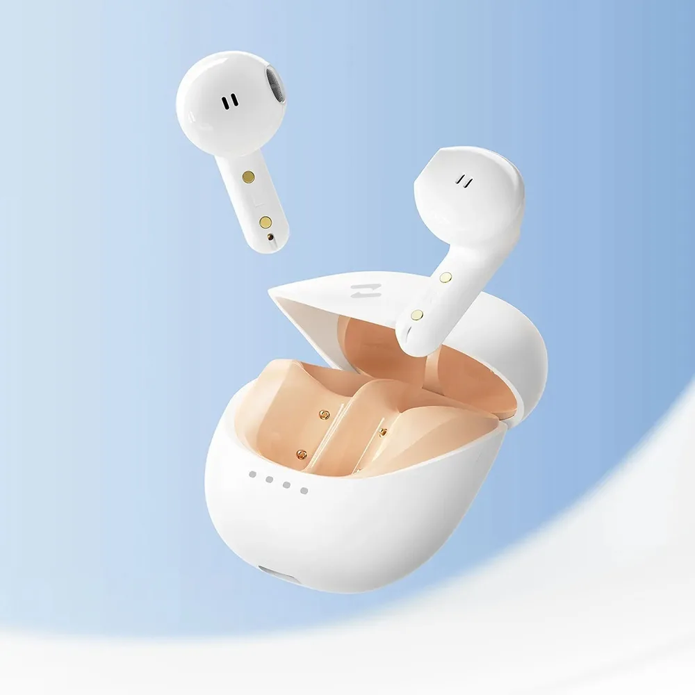 Havit TW931 Earbud Bluetooth Handsfree Ακουστικά με Θήκη Φόρτισης Λευκά