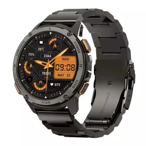 MaxCom FW110 Titan Chronos Titanium Smartwatch με SIM και Παλμογράφο (Μαύρο)