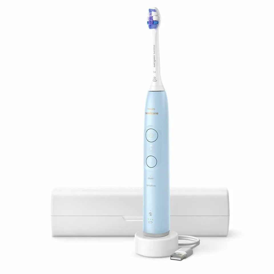 Philips Ηλεκτρική Οδοντόβουρτσα με Αισθητήρα Πίεσης και Θήκη Ταξιδίου HX7406/02 Γαλάζια