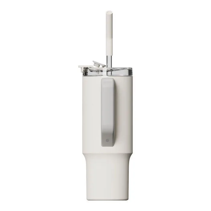 XIAOMI Κούπα Θερμός Πλαστικό 1lt White με Καλαμάκι