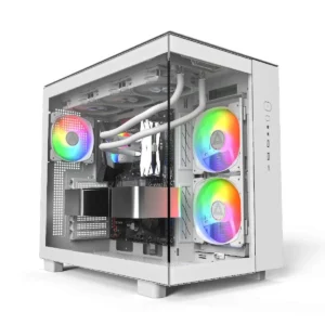 Montech King 65 Pro Gaming Midi Tower Κουτί Υπολογιστή με Πλαϊνό Παράθυρο και RGB Φωτισμό Λευκό