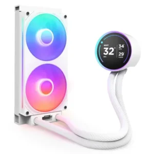 NZXT Kraken Elite 240 (v2) Υδρόψυξη CPU Διπλού Ανεμιστήρα 120mm για Socket AM4/AM5/1700/1200/115x με RGB Φωτισμό Λευκή