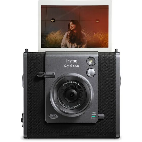 Fujifilm Instax Wide Evo Instant Φωτογραφική Μηχανή Black