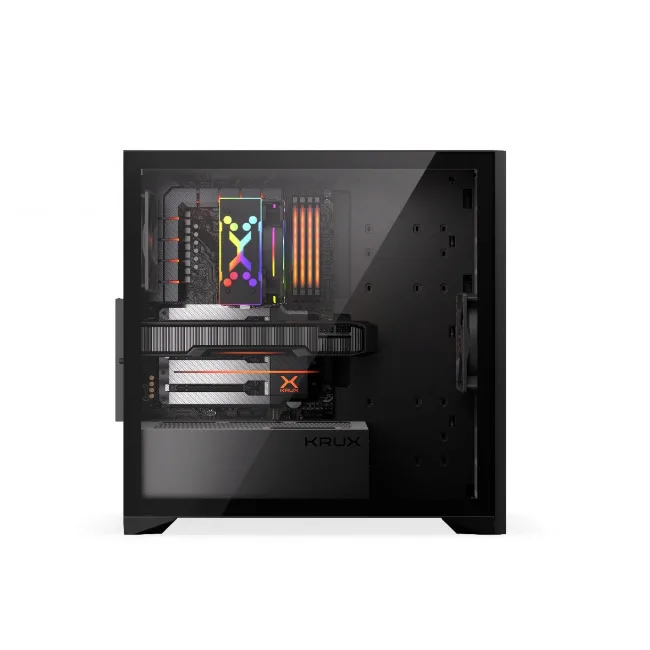 Krux Palum Midi Tower Κουτί Υπολογιστή με Πλαϊνό Παράθυρο Μαύρο