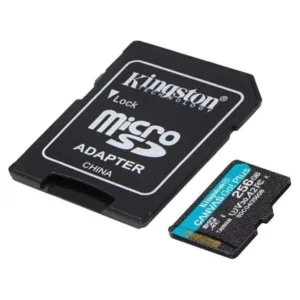 Kingston microSDXC 256GB Class 10 U3 V30 A2 UHS-I με αντάπτορα