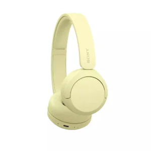 Sony WH-CH520 Ασύρματα / Ενσύρματα On Ear Ακουστικά με 50 ώρες Λειτουργίας και Quick Charge Κίτρινα