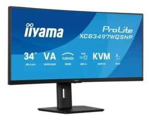 Iiyama Prolite XCB3497WQSNP-B1 Ultrawide VA Curved Monitor 34" QHD 3440x1440