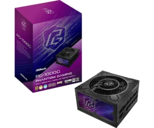 ASRock Phantom Gaming PG-1000G 1000W Μαύρο Τροφοδοτικό Υπολογιστή Full Modular 80 Plus Gold